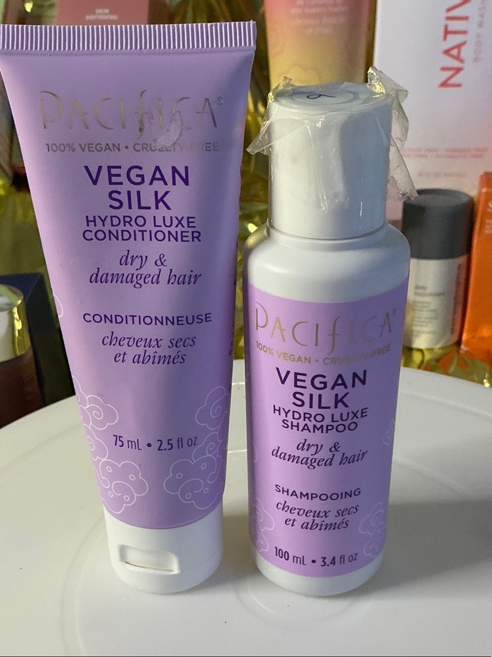 Pacifica Lavender Purple Hair Care Duo - Vegan Silk Hydro Luxe